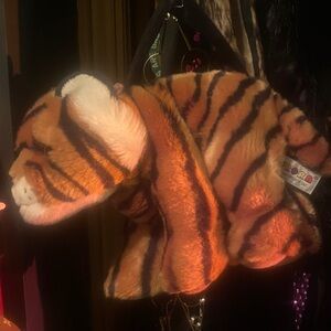 Aurora World Plush Bengal Tiger Orange Black Stripes 13” purse Stuffed Animal